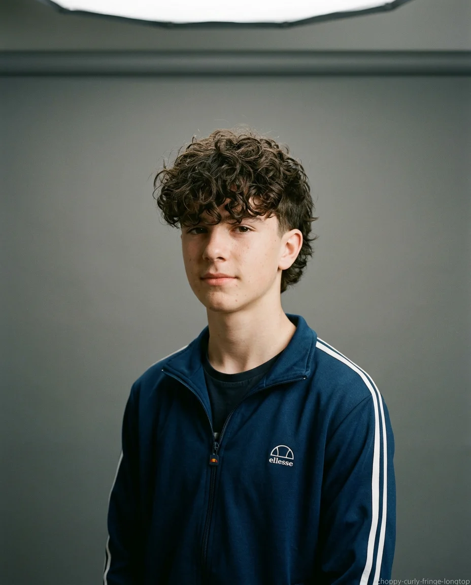 Choppy Curly Fringe with Long Top