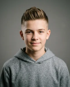 Classic Short Faux Hawk on straight hair