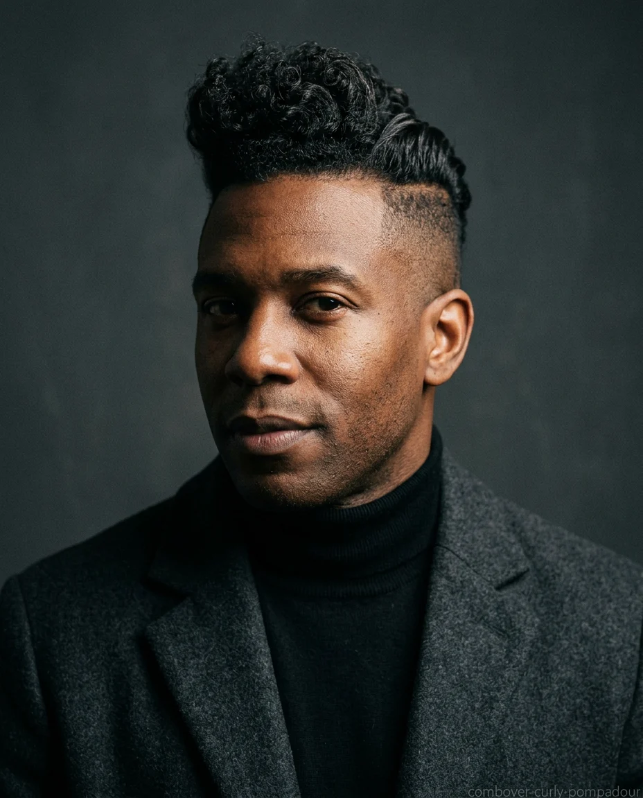Comb Over With a Pompadour Twist