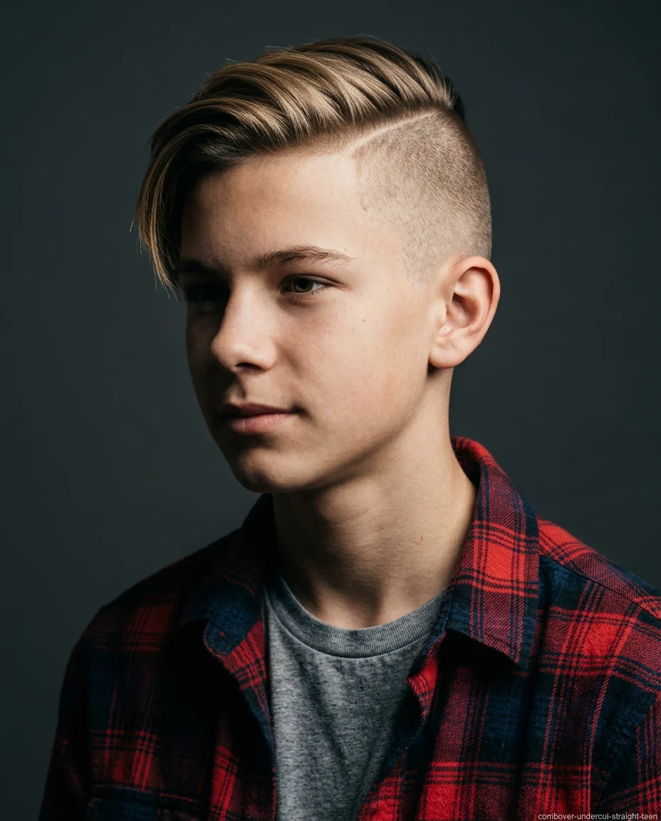 Short Comb Over Undercut