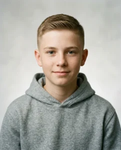 Classic Crew Cut for teen boys with thin hair