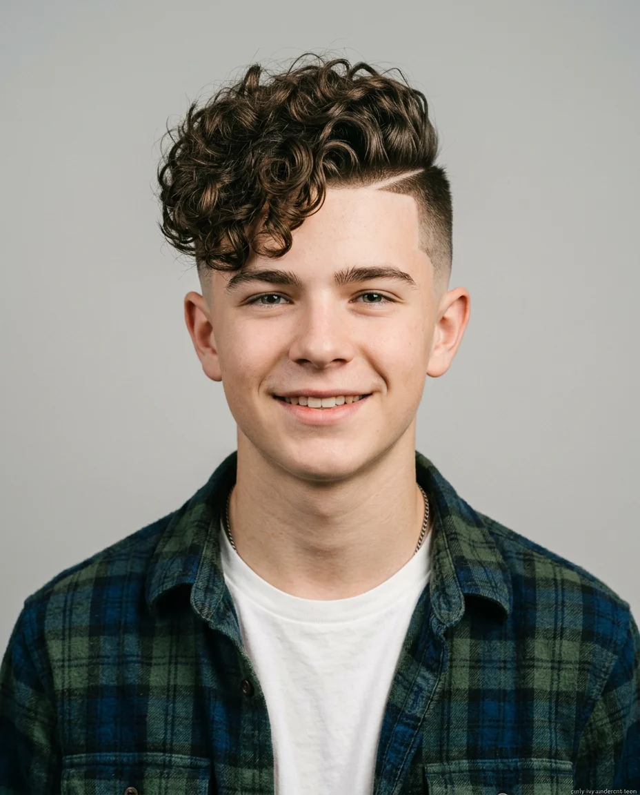 Curly Ivy League Undercut