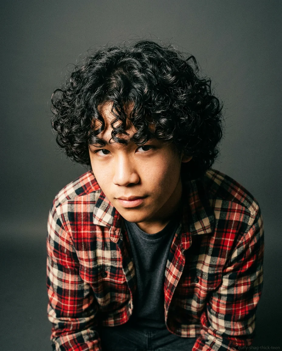 Curly Medium Shag