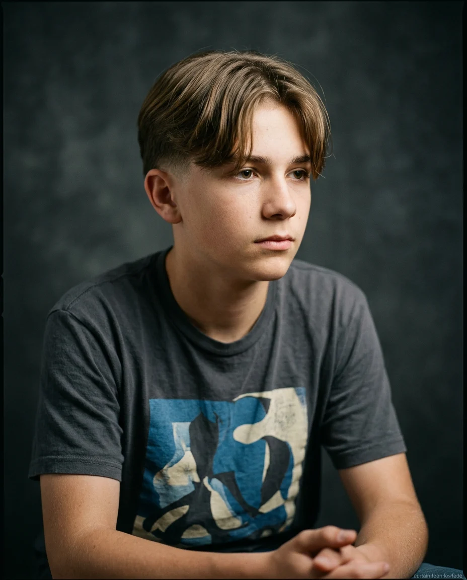 Low Curtain Haircut Fade