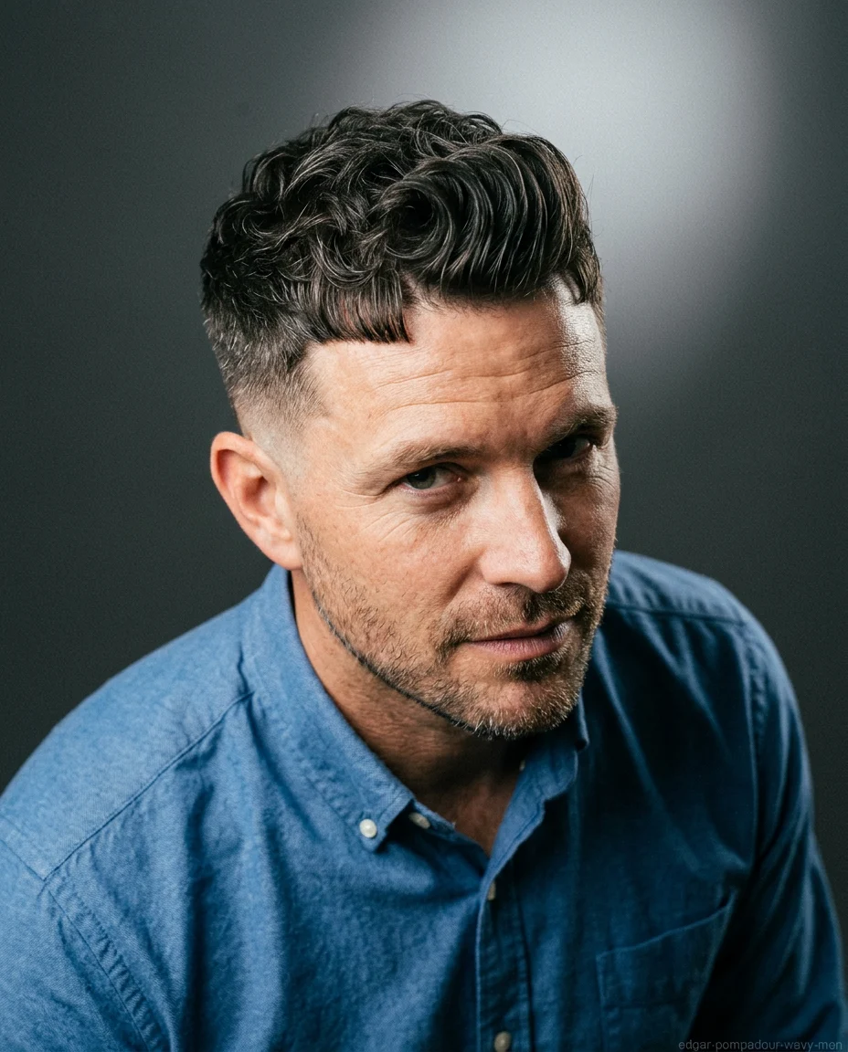 Short Edgar Pompadour Crop