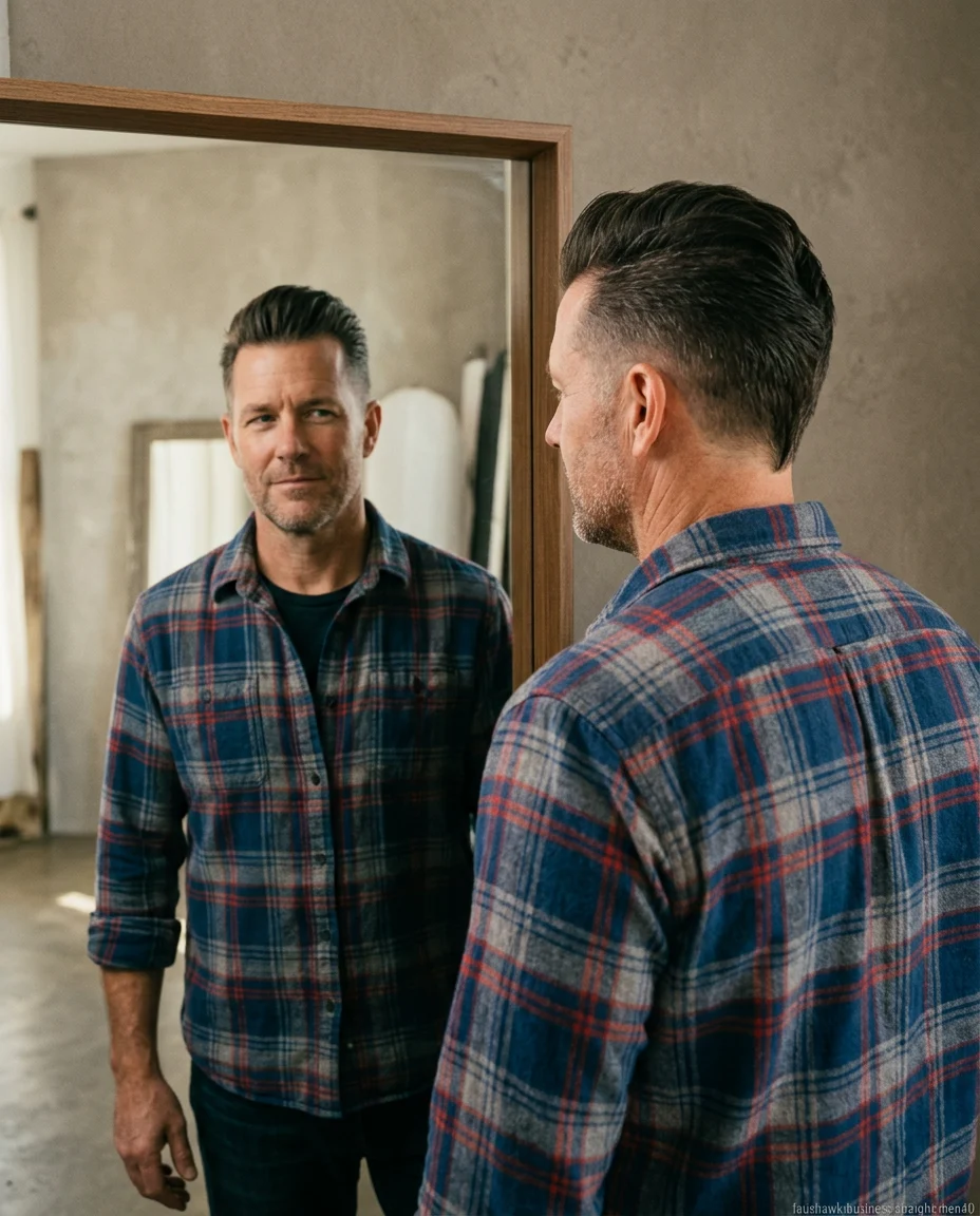 Business-Ready Medium Faux Hawk on a man over 40