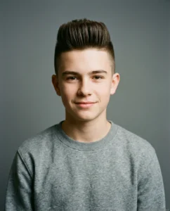 Classic Medium Faux Hawk for Teen Boys With Thick Hair