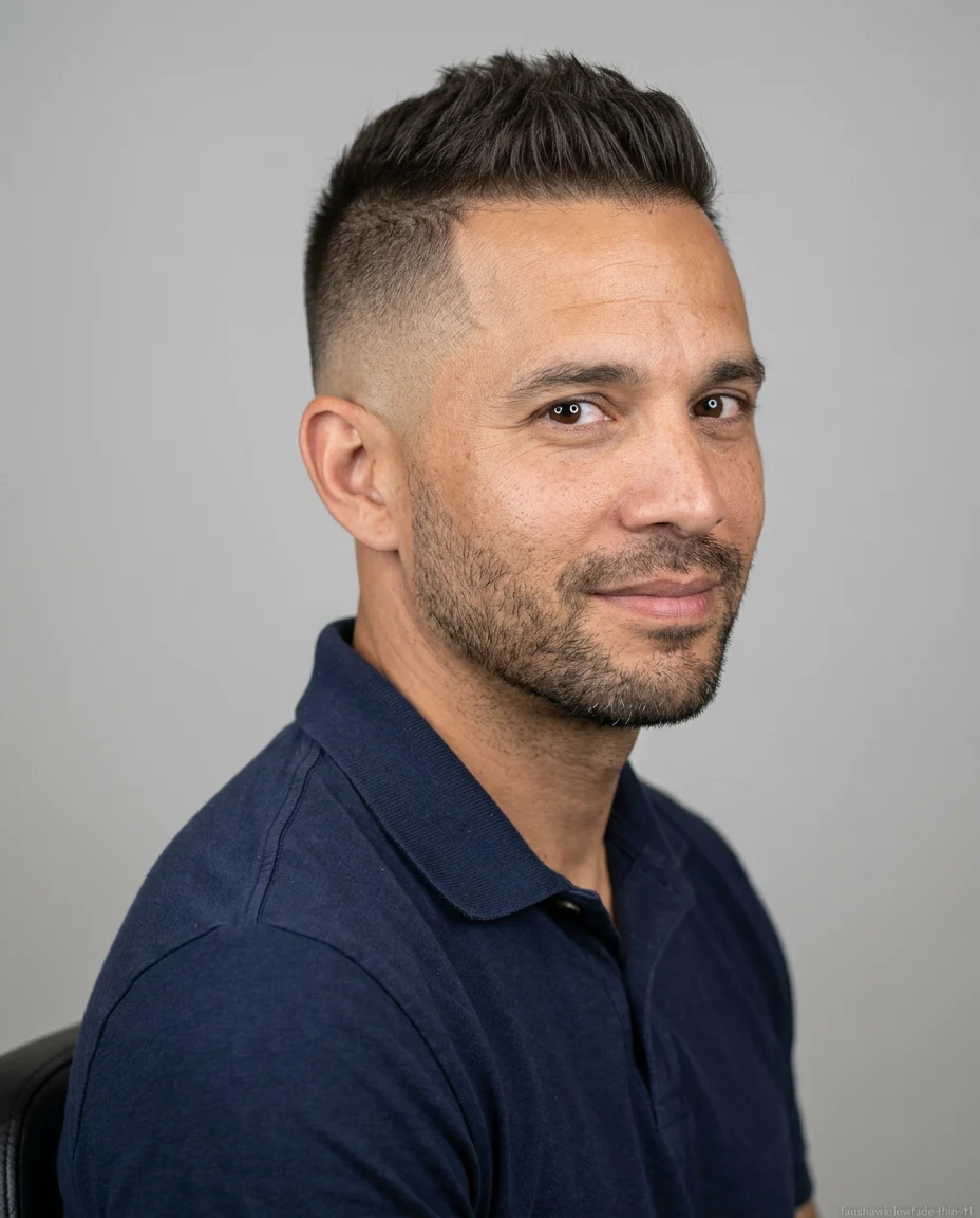 Faux Hawk with Low Fade