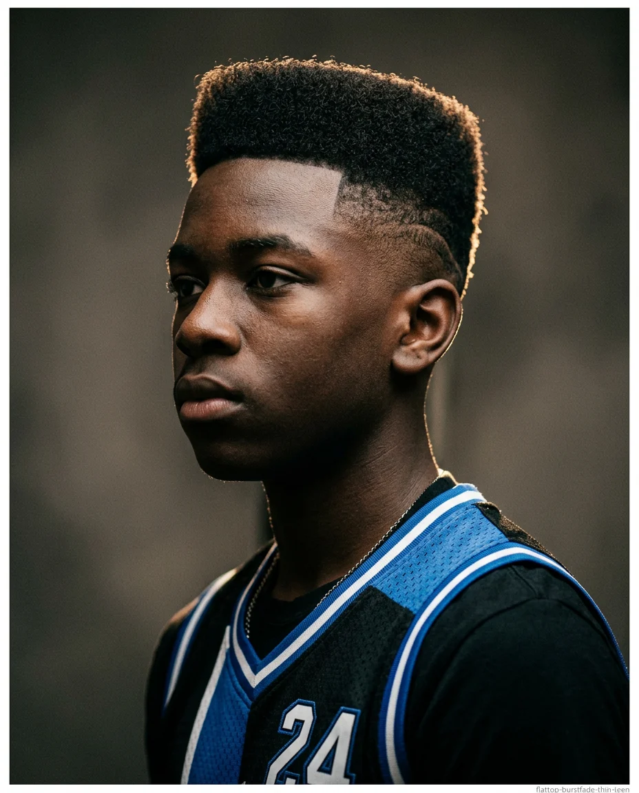 Flat Top with Burst Fade