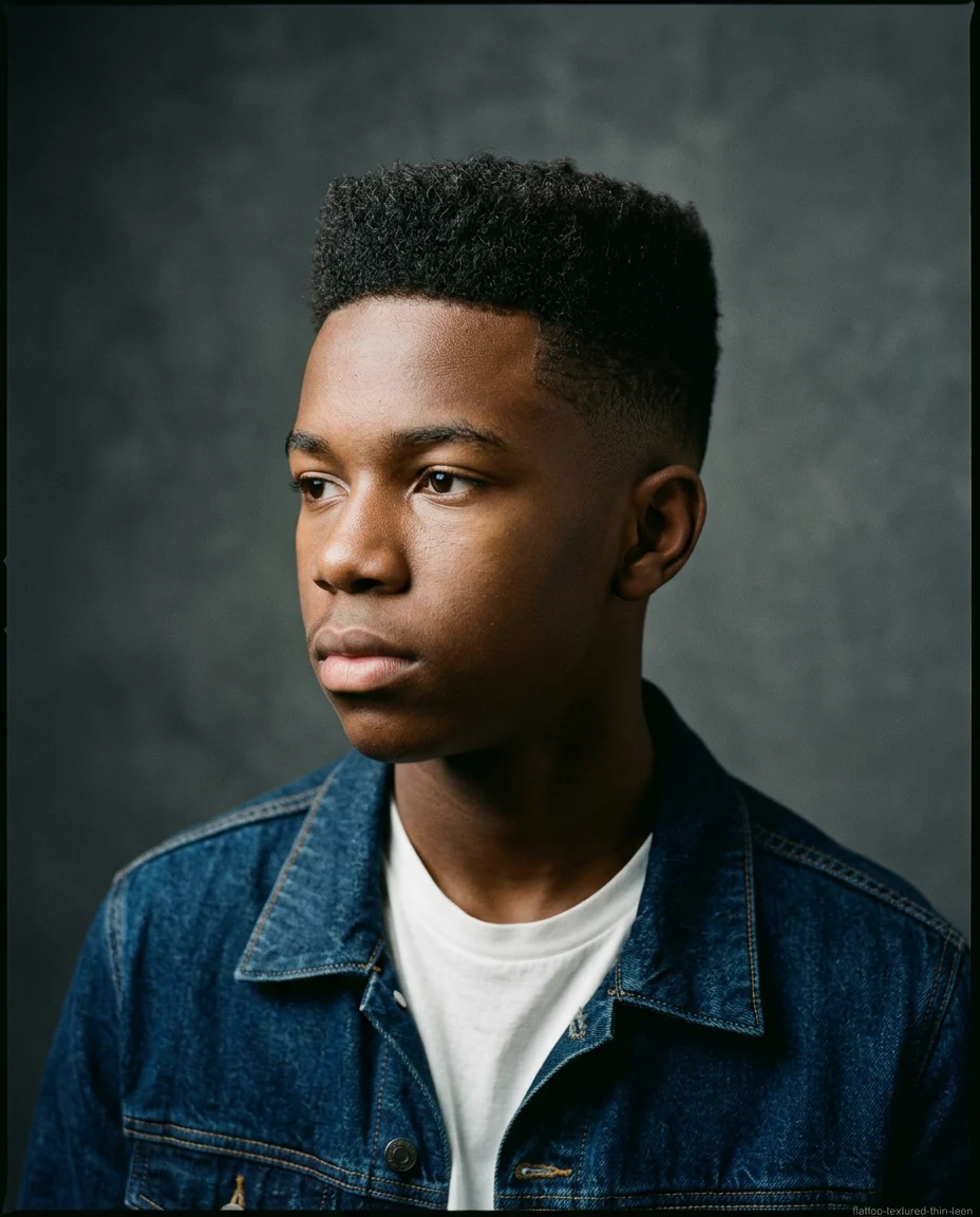 Textured Flat Top Crop