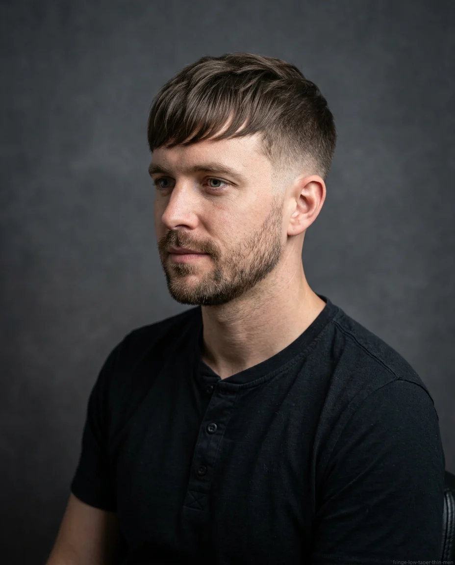 Fringe with Low Taper Fade
