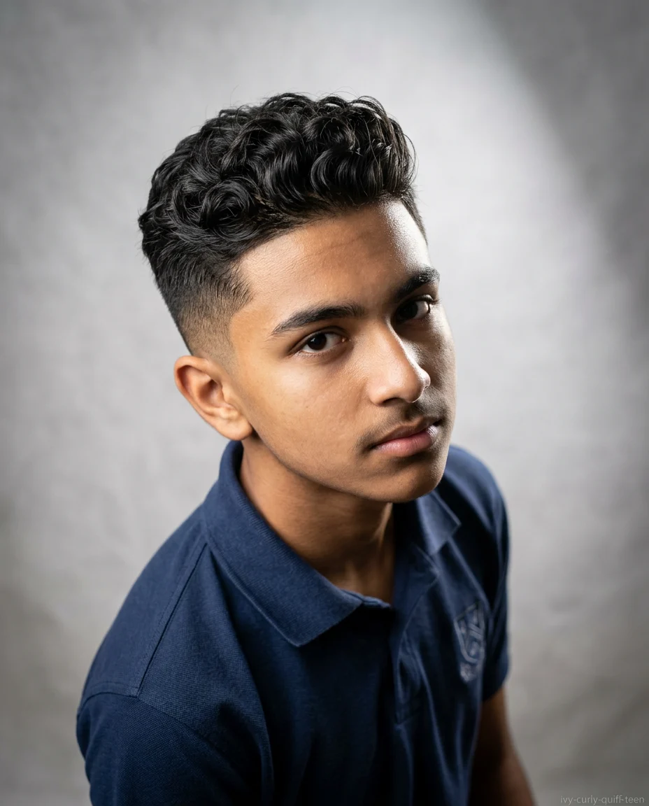 Ivy League with Curly Quiff