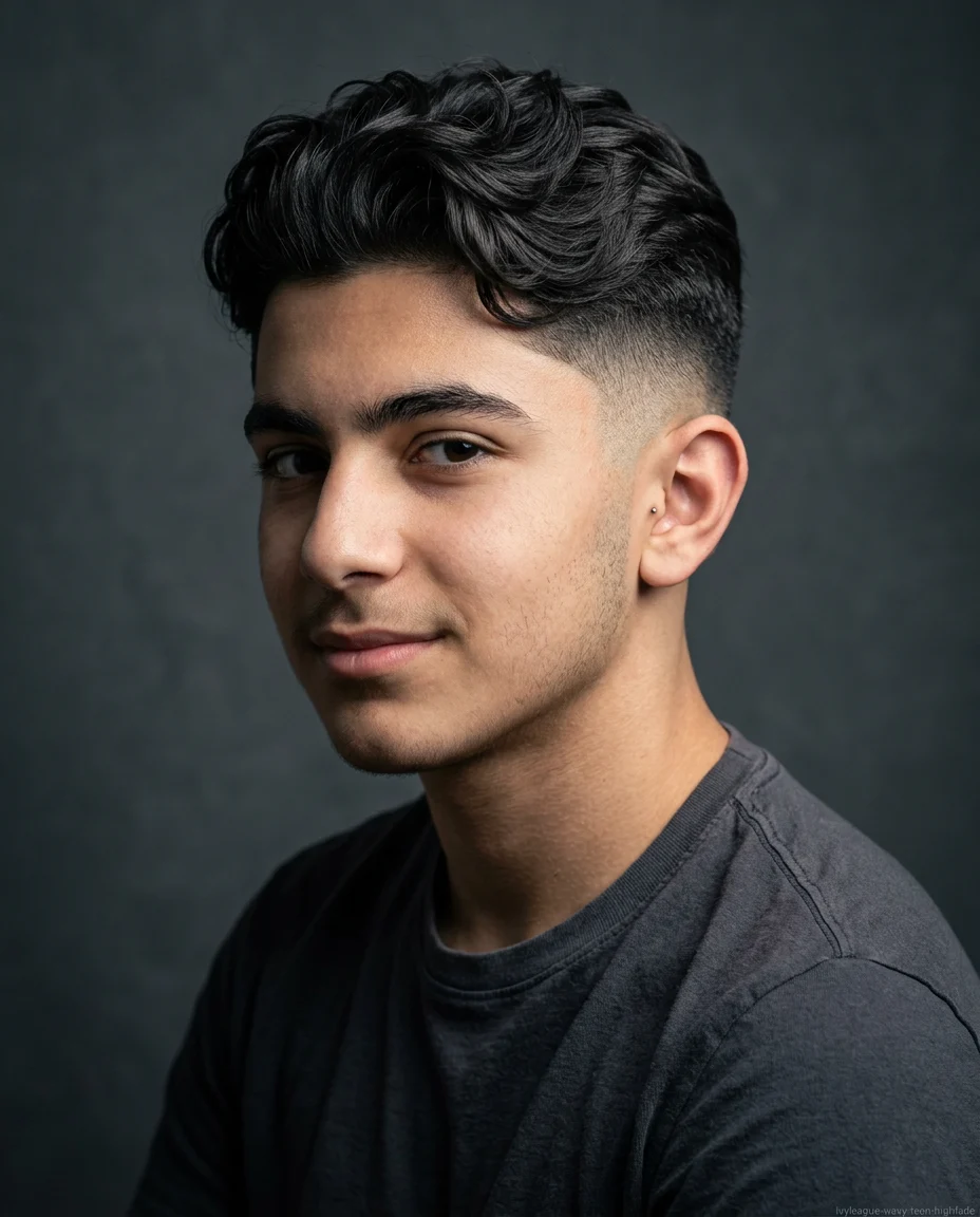 Medium Ivy League with a High Fade
