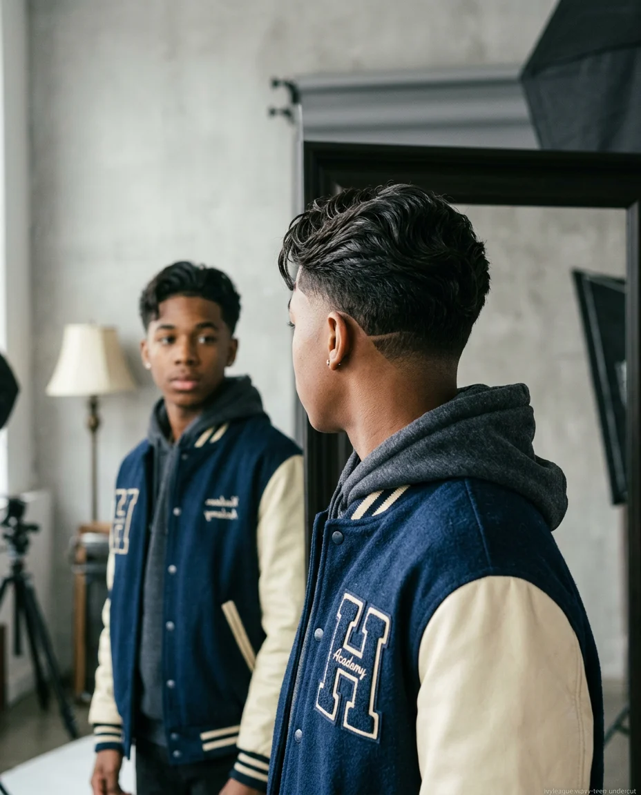 Medium Ivy League with an Undercut