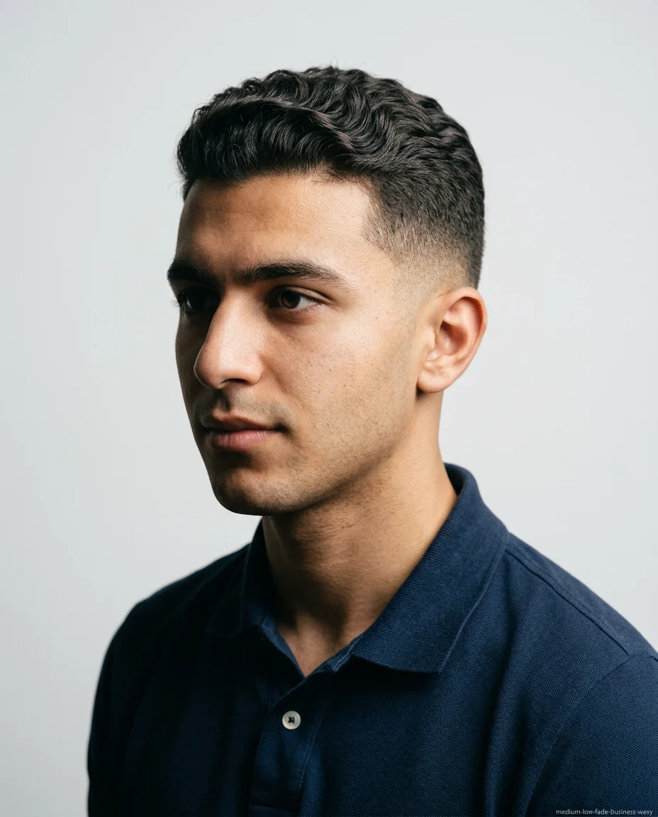 Medium Low Fade Business Cut