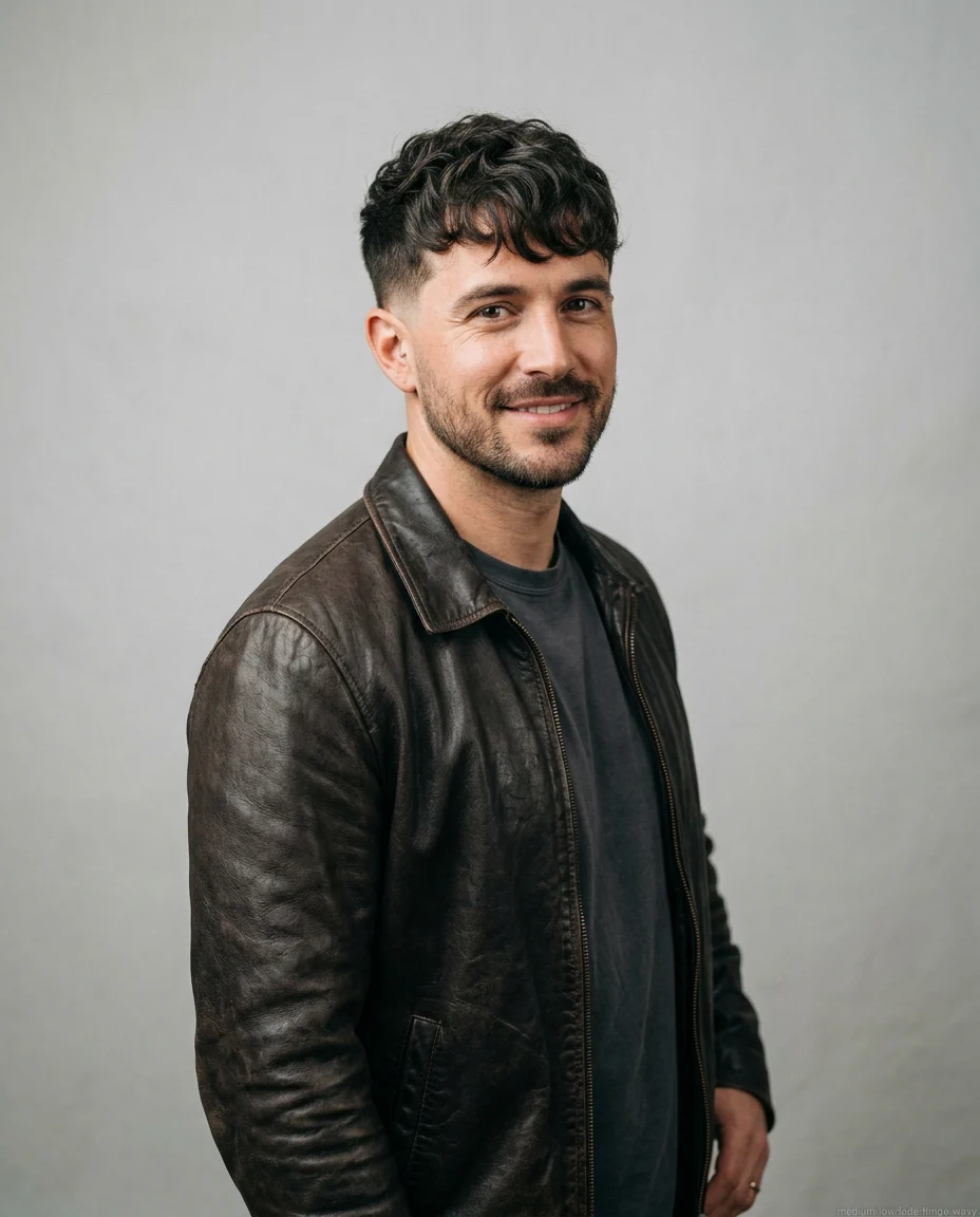 Medium Low Fade with Fringe