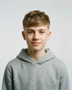 Medium Low Fade with Textured Crop