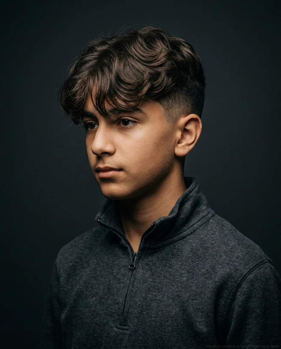 Medium Undercut with Long Fringe