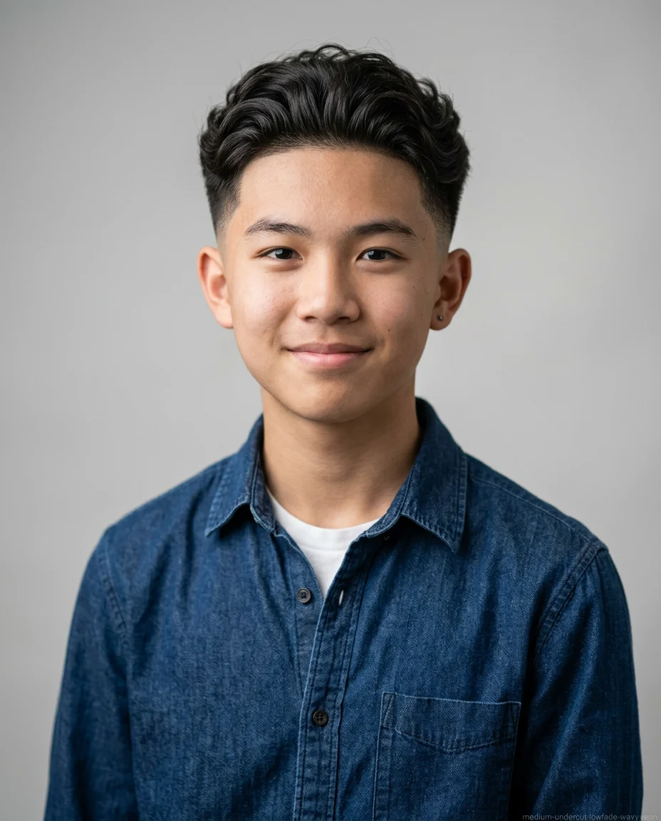 Medium Undercut with Low Fade