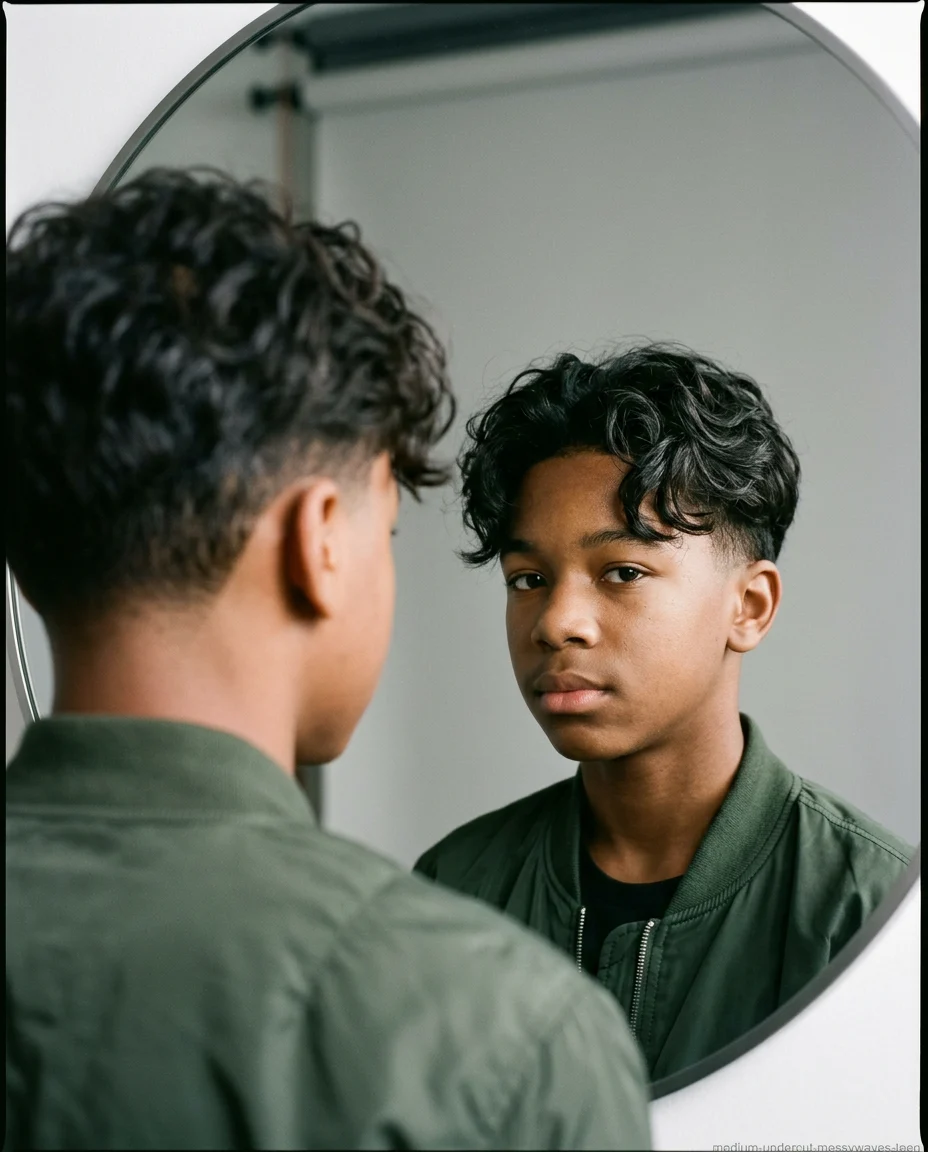 Medium Undercut with Messy Waves