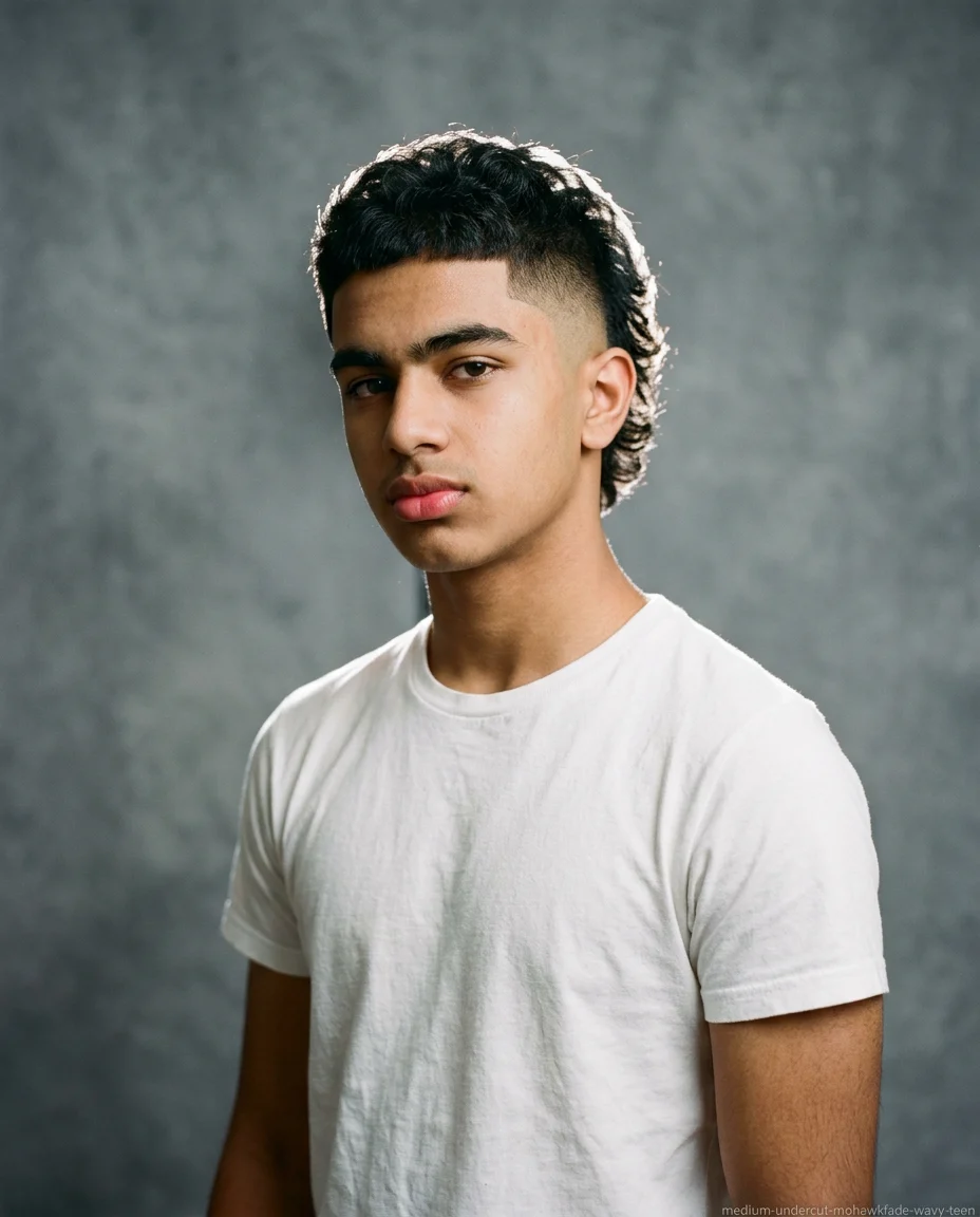 Medium Undercut Mohawk Fade