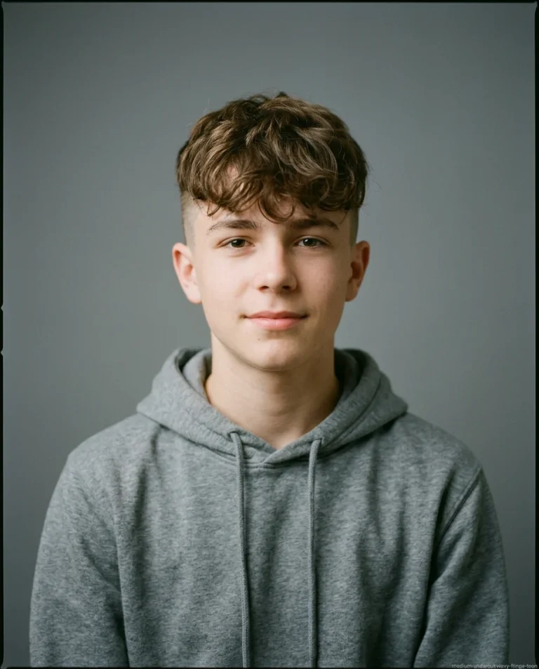 Medium Undercut with Wavy Fringe