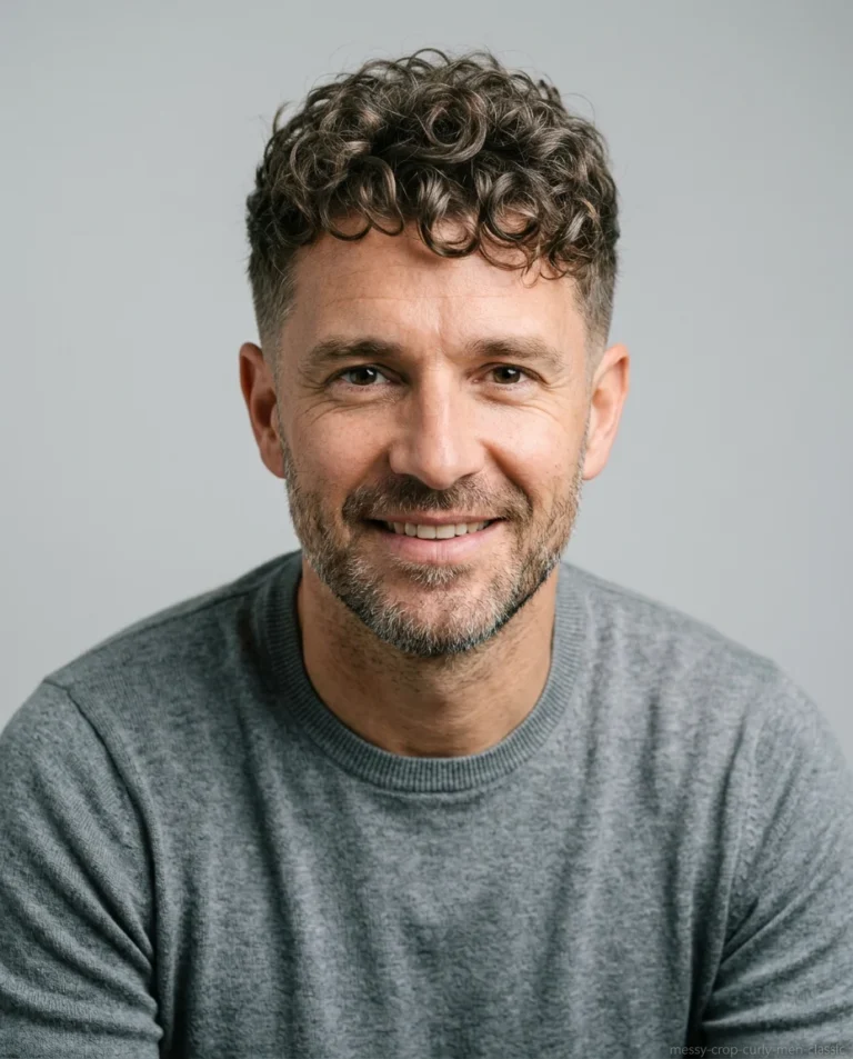 Classic Messy Crop for curly hair