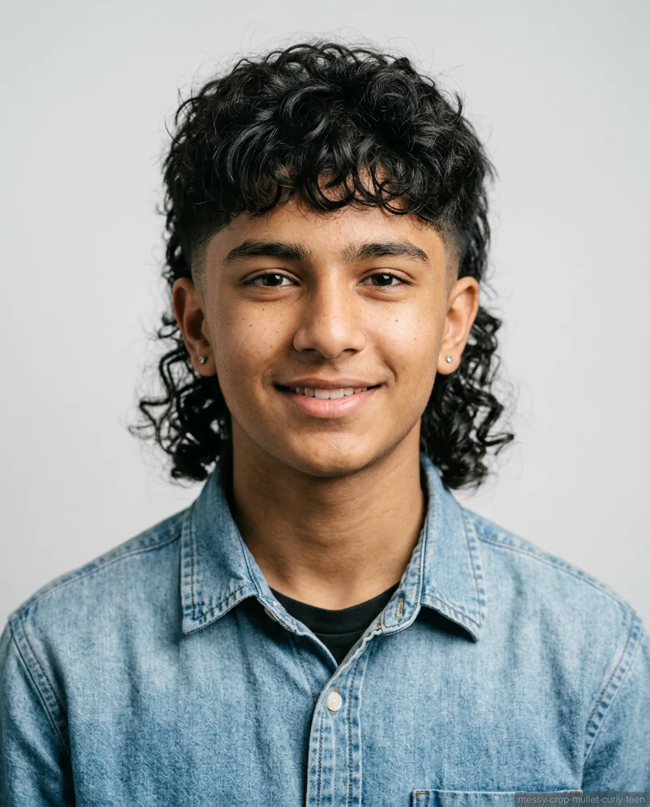 Messy Crop Mullet Hybrid