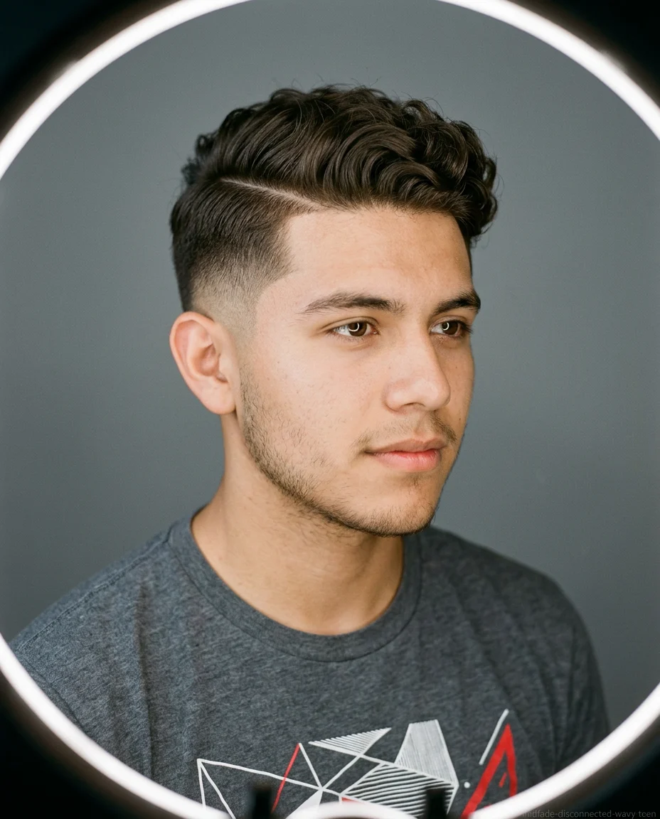 Medium Mid Fade Disconnected Undercut