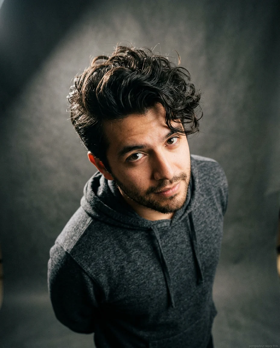 Wavy Medium Pompadour