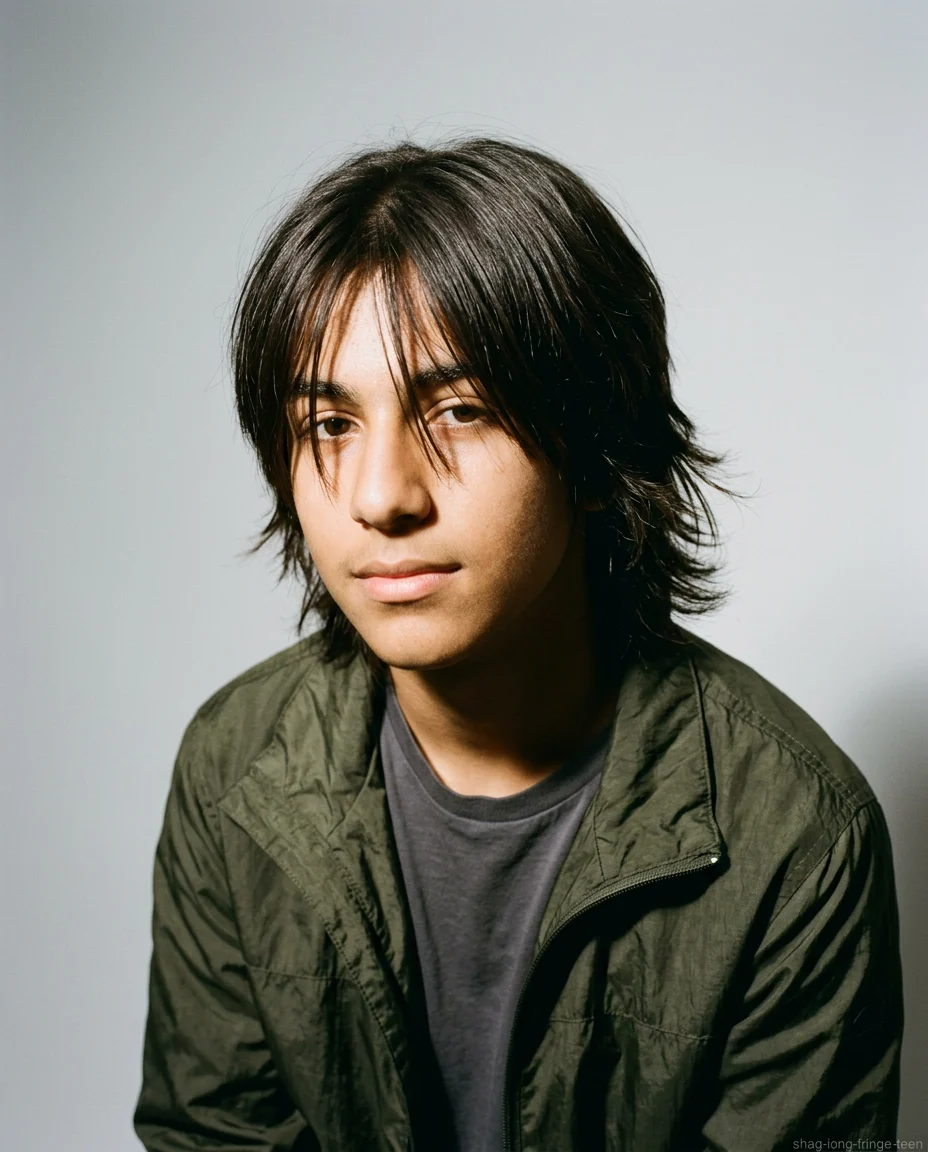 Medium Shag with Long Fringe