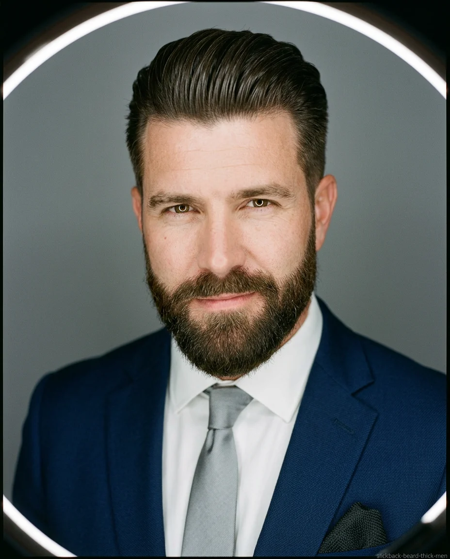 Slick Back with Beard