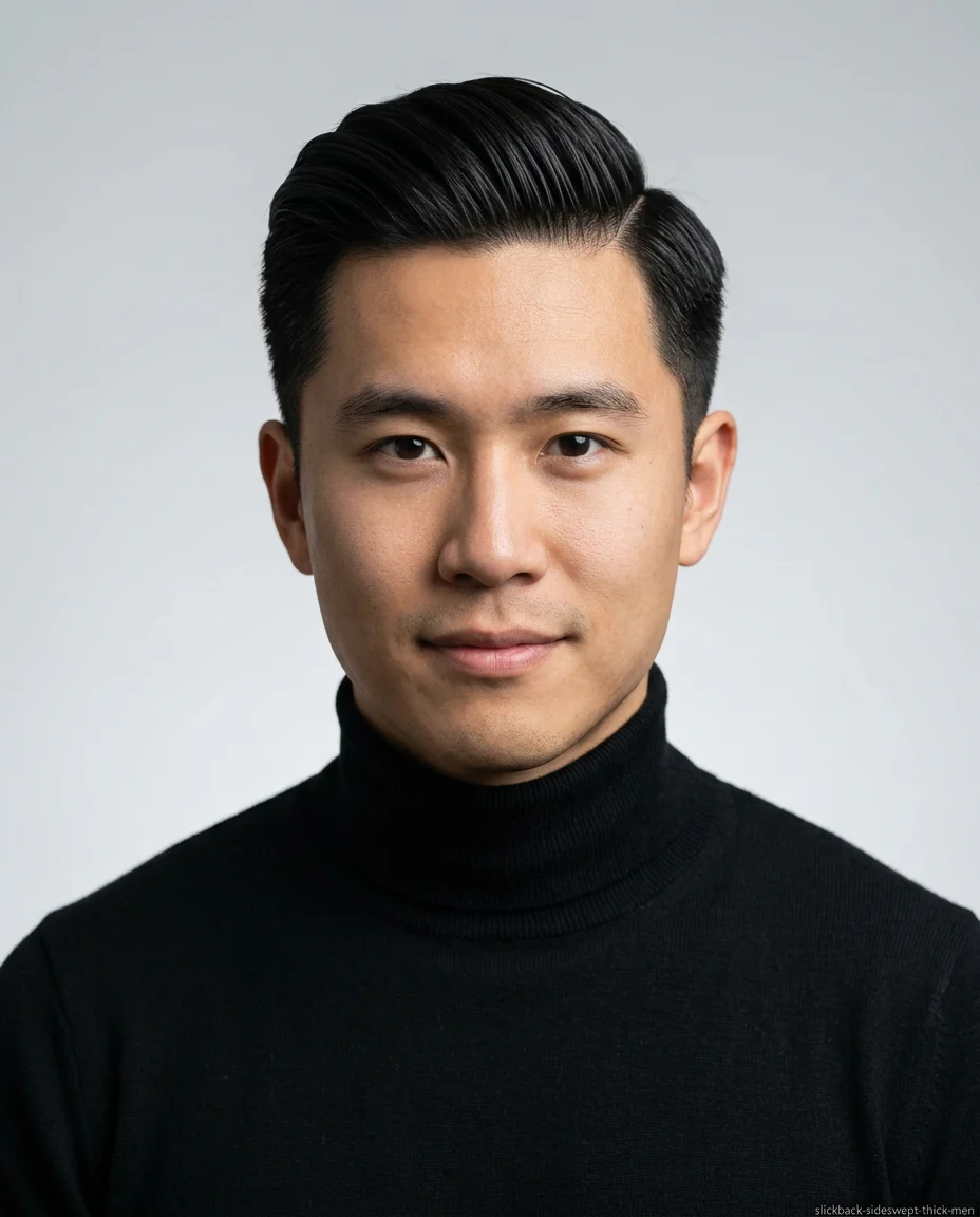 Side-Swept Slick Back