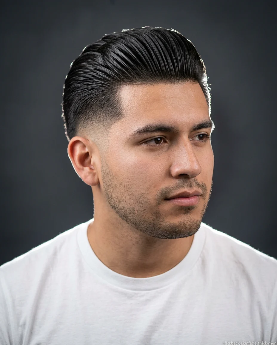 Slick Back with Skin Fade