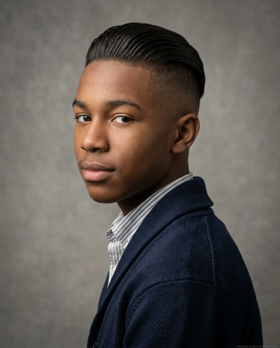 Medium Slick Back Undercut