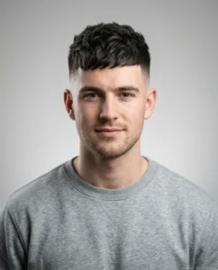Textured Crop with High Fade on a man with thick hair