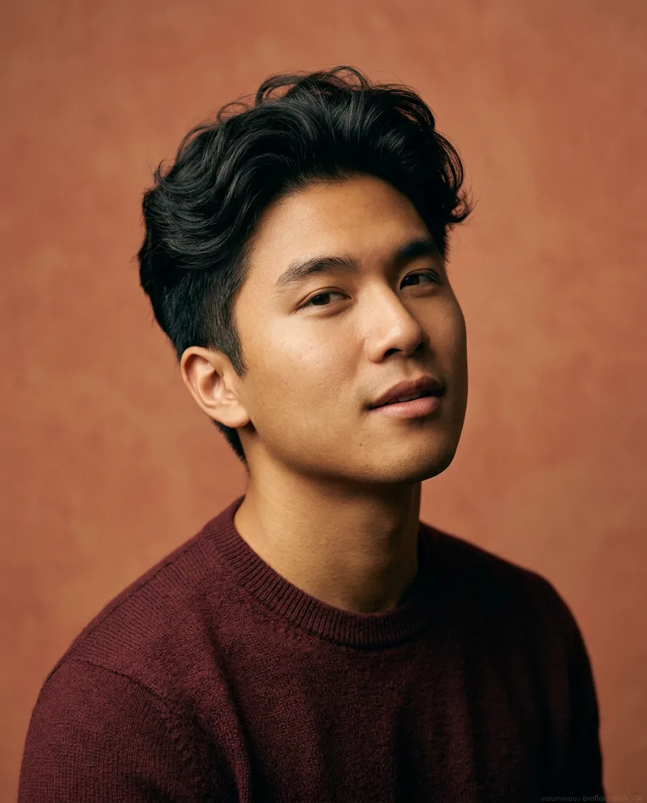 Voluminous bro flow on thick hair